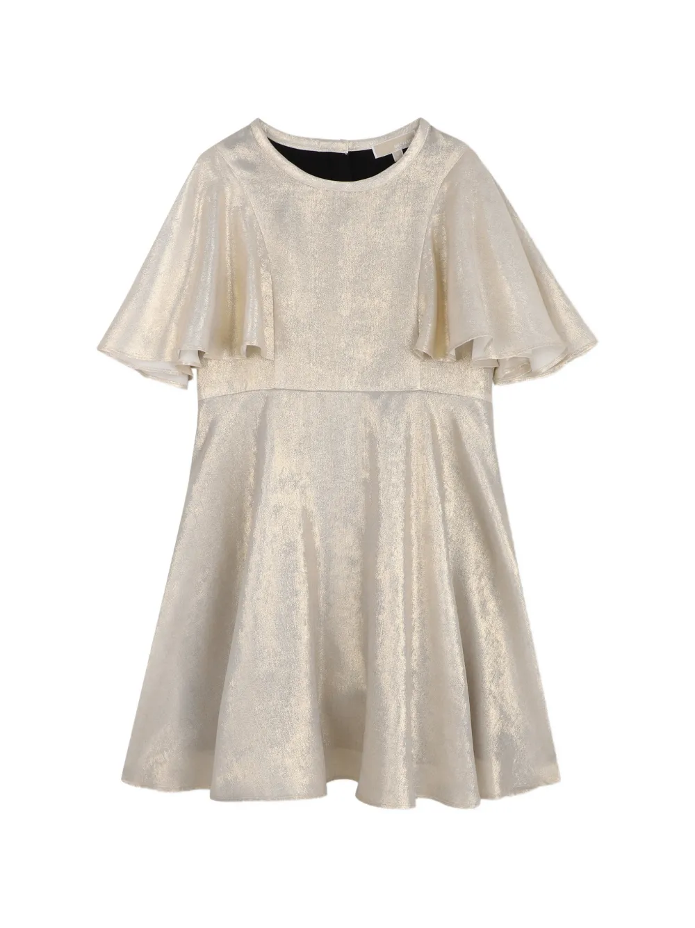 Michael Kors Kids Abito con maniche flutter - Oro