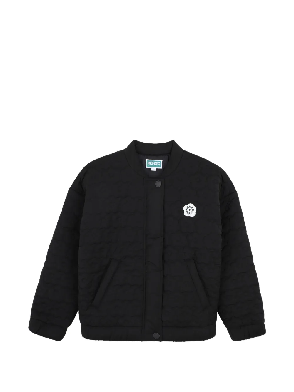 Kenzo Kids Piumino Boke Flower trapuntato - Nero
