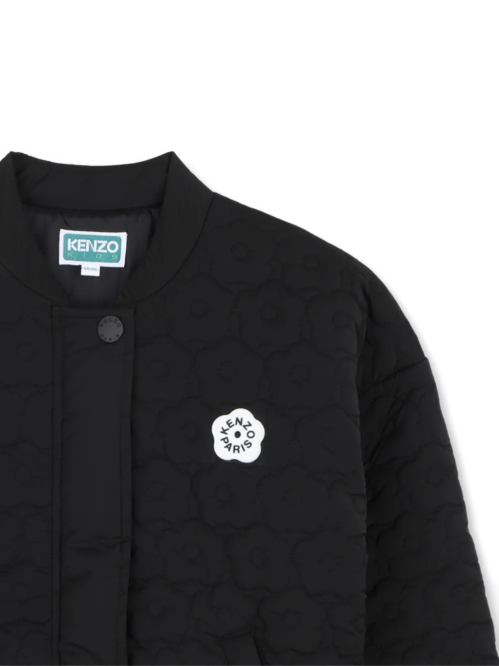 Kenzo Kids Boke Flower gewatteerd jack Zwart