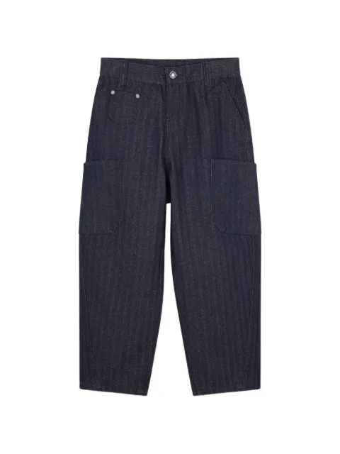 Givenchy Kids herringbone-pattern cargo jeans