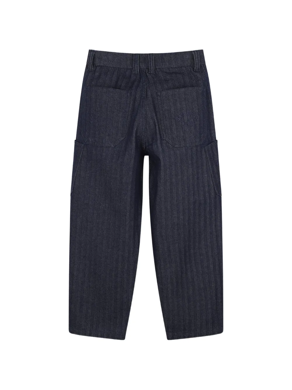 Givenchy Kids Cargo jeans met visgraatpatroon Blauw
