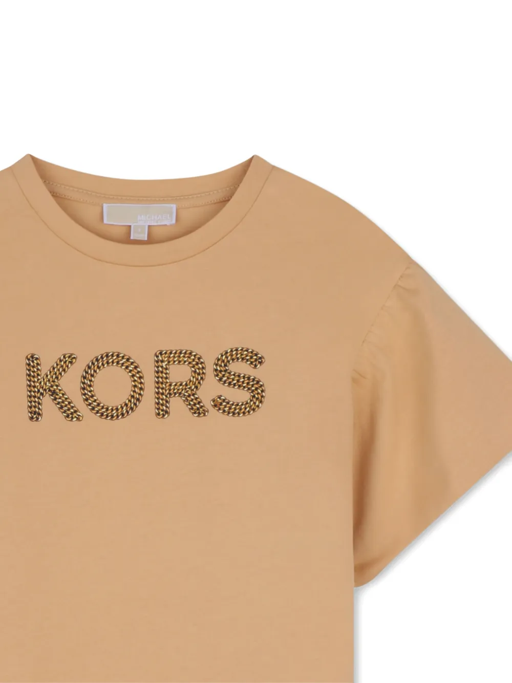 Michael Kors Kids T-shirt met logoprint Bruin