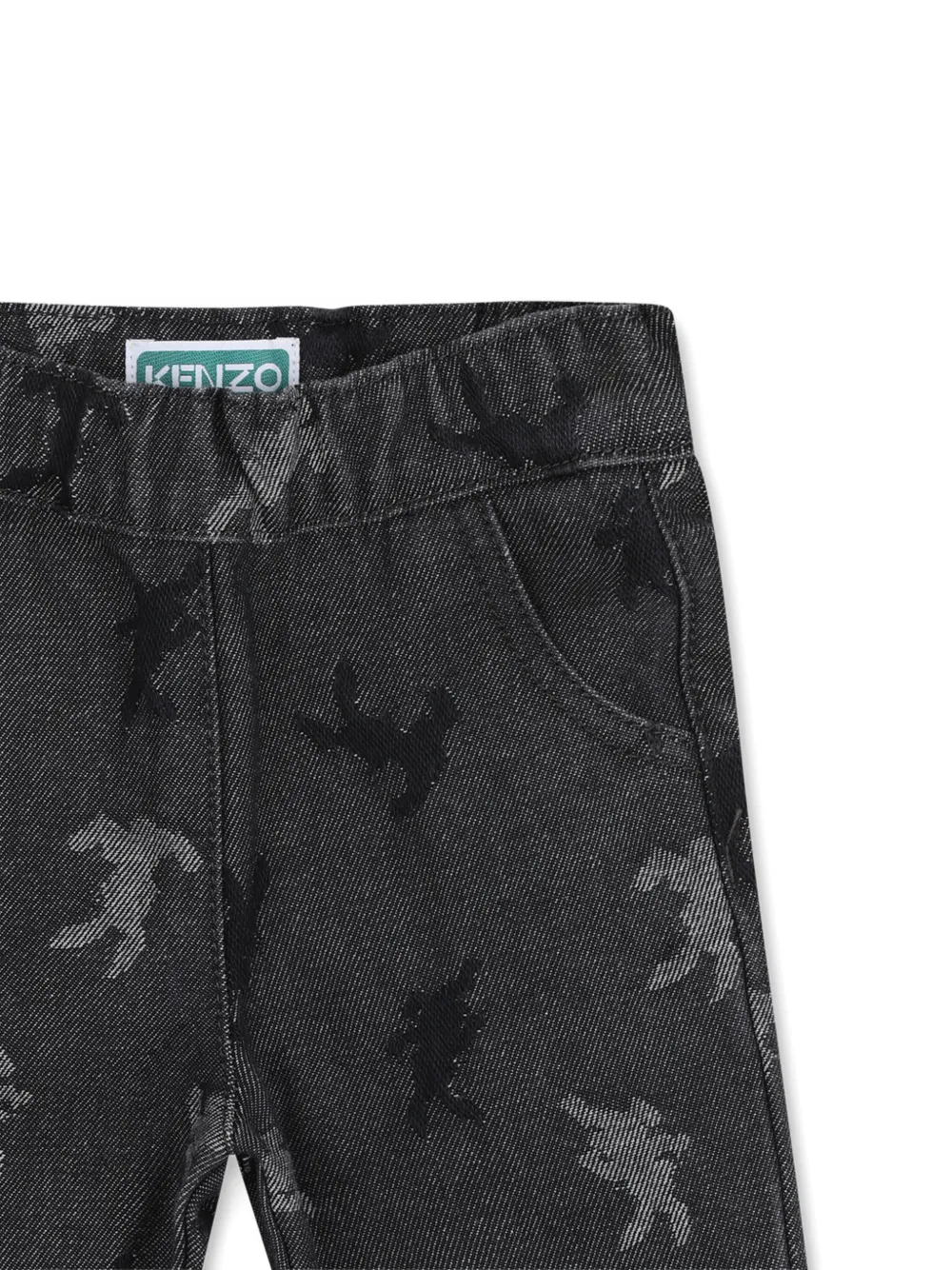 Kenzo Kids Jeans met dierenpatroon Grijs