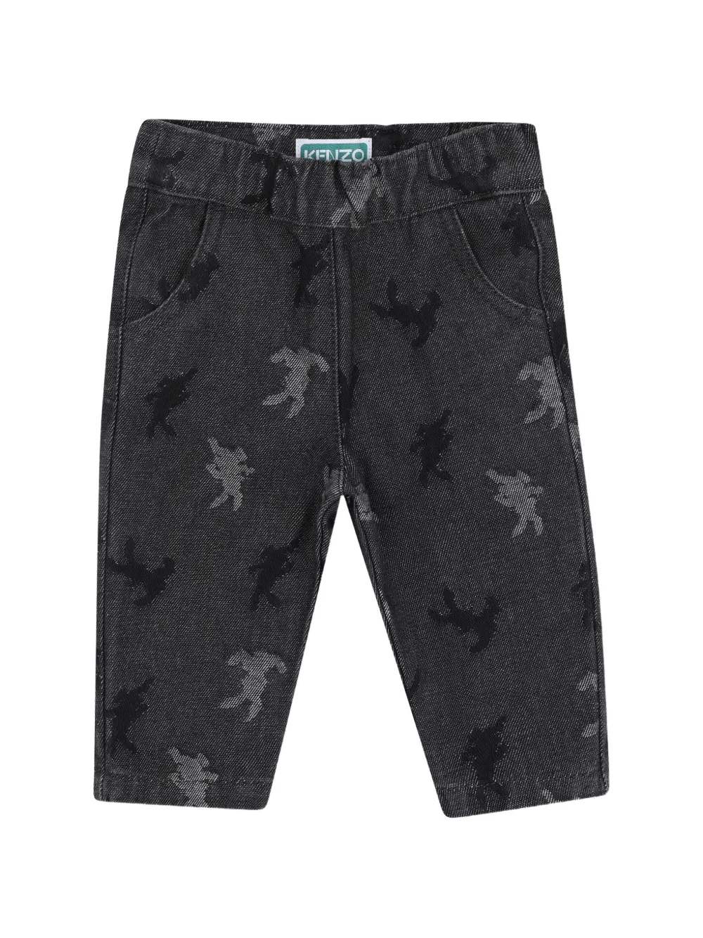 Kenzo Kids Jeans con stampa - Grigio
