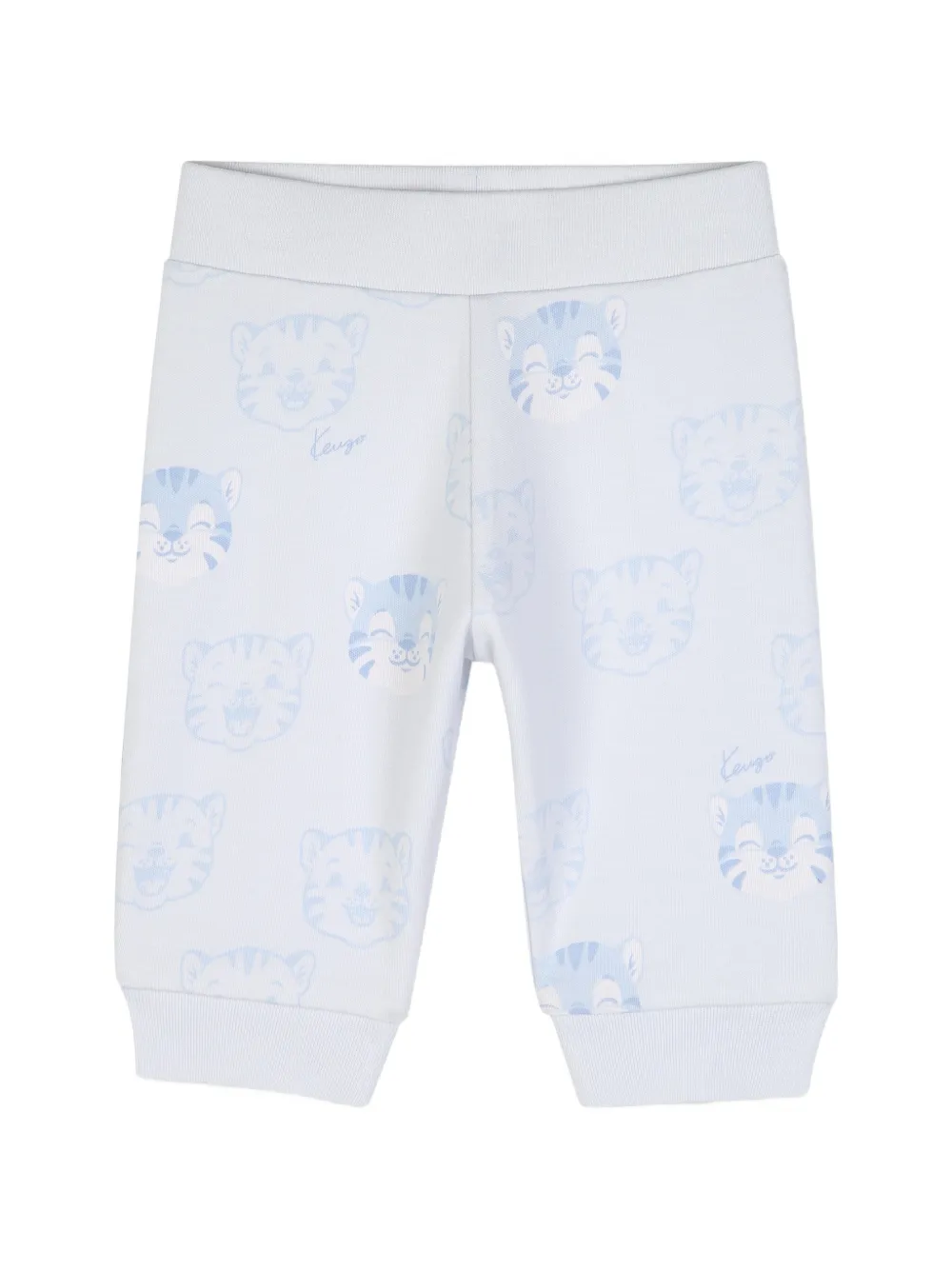 Kenzo Kids Katoenen set met tijger-print Blauw