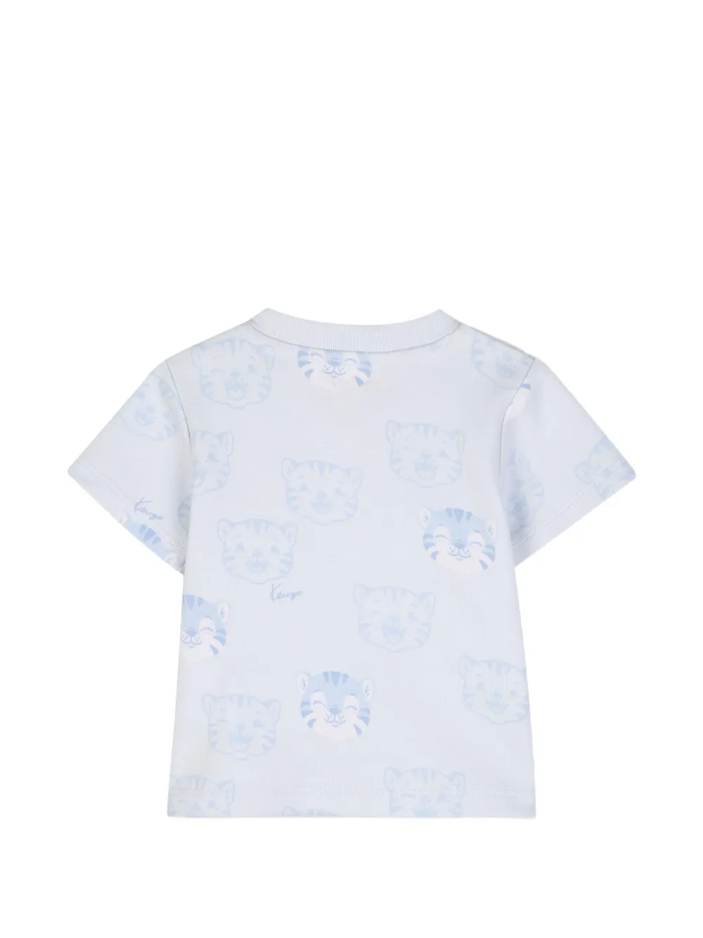 Kenzo Kids Katoenen set met tijger-print Blauw