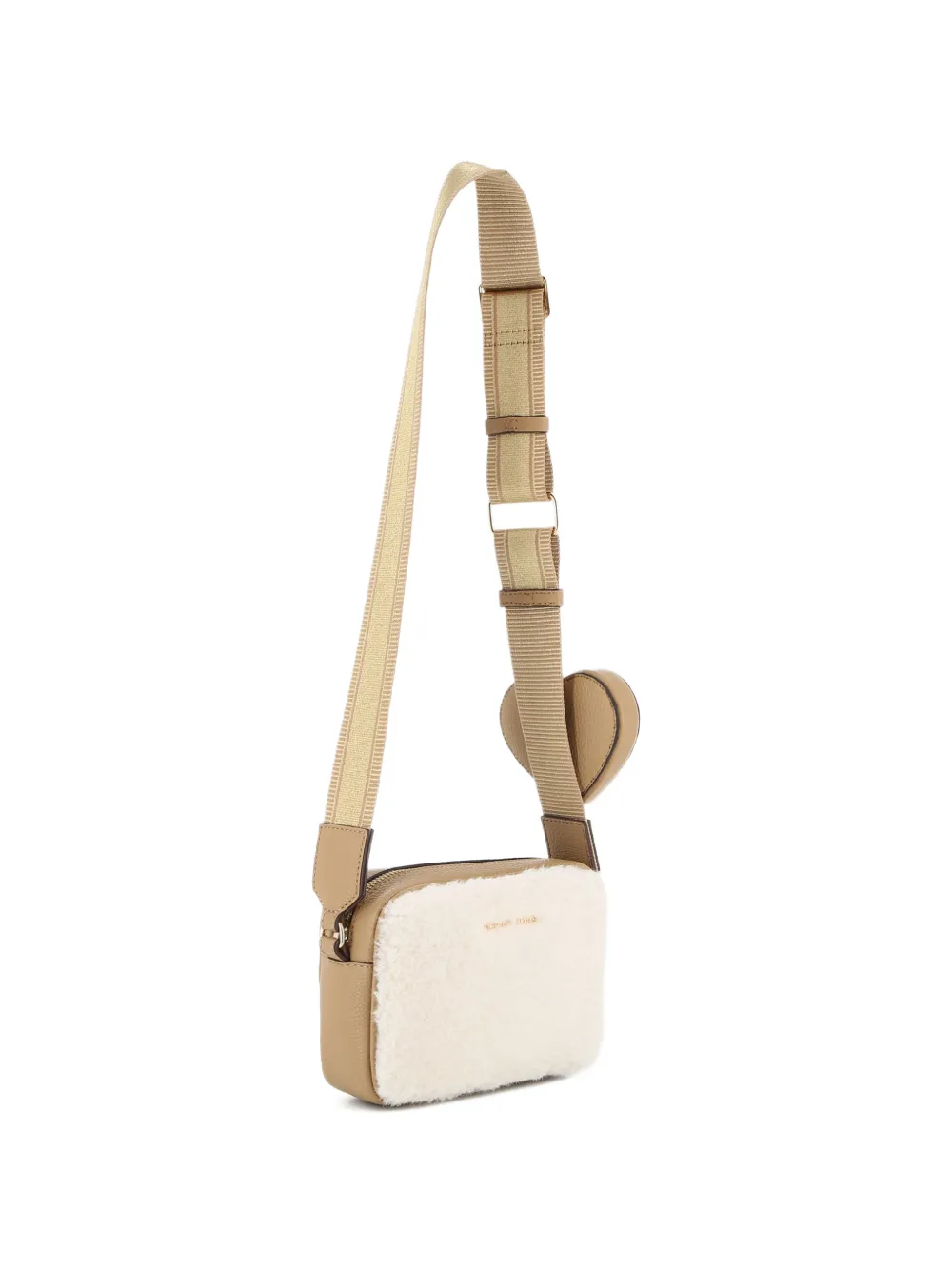 Michael Kors Kids Schoudertas van imitatie lamswol Beige