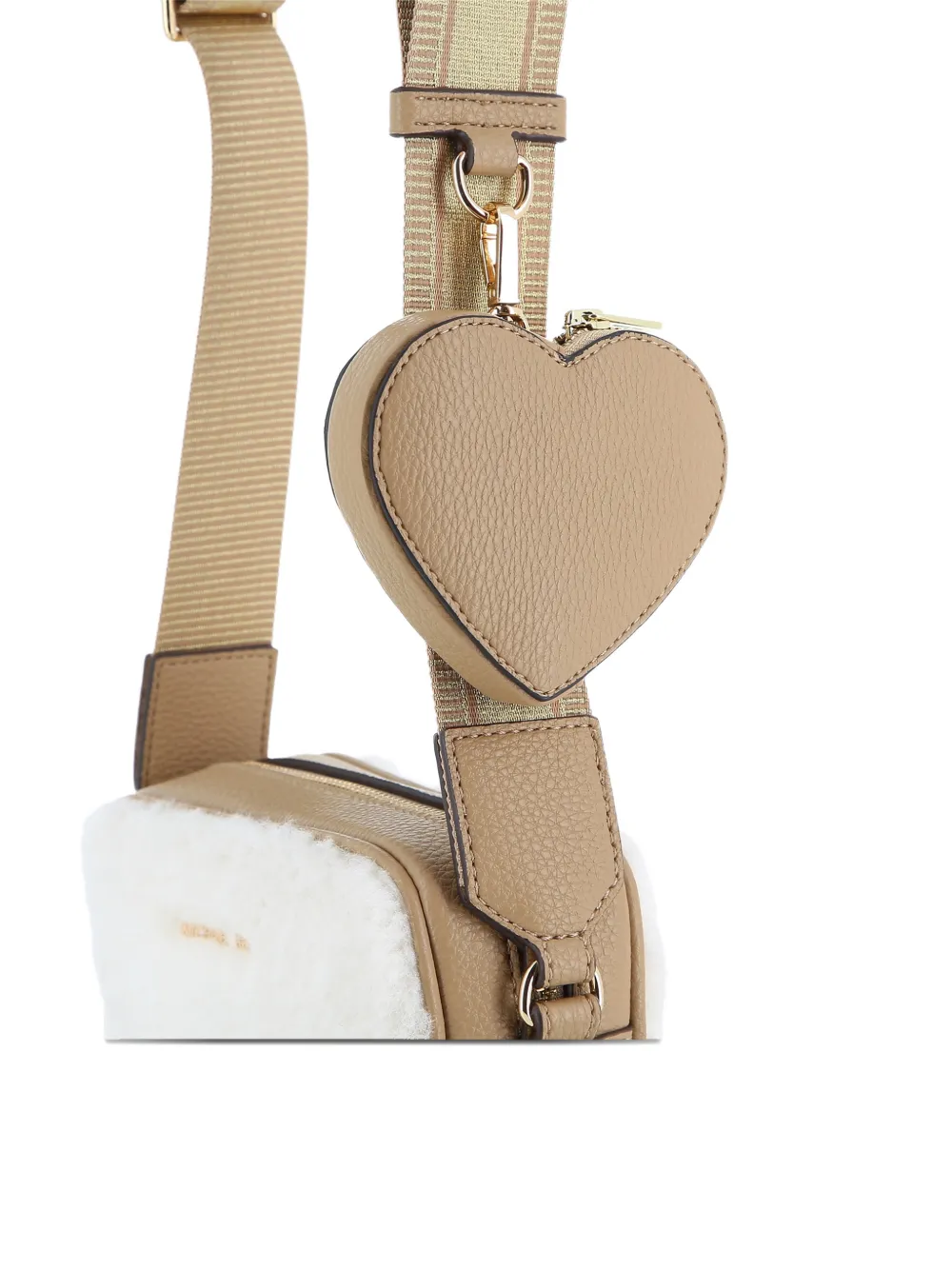 Michael Kors Kids Schoudertas van imitatie lamswol Beige