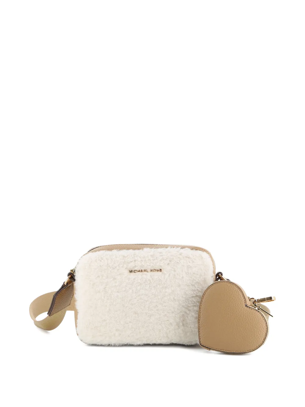 Michael Kors Kids Borsa a spalla in shearling sintetico - Toni neutri