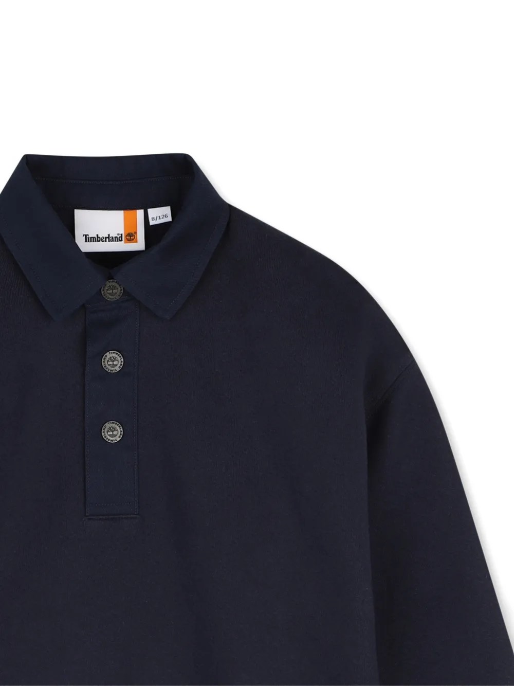 Timberland Kids Trui met kraag met knopen Blauw