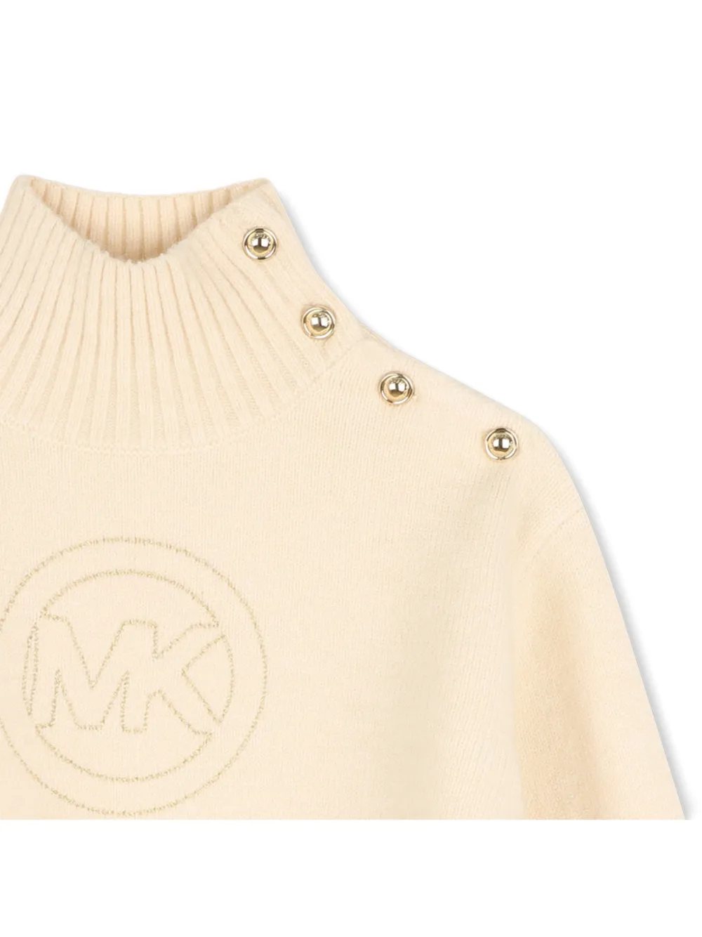 Michael Kors Kids Trui met knoopdetail Beige