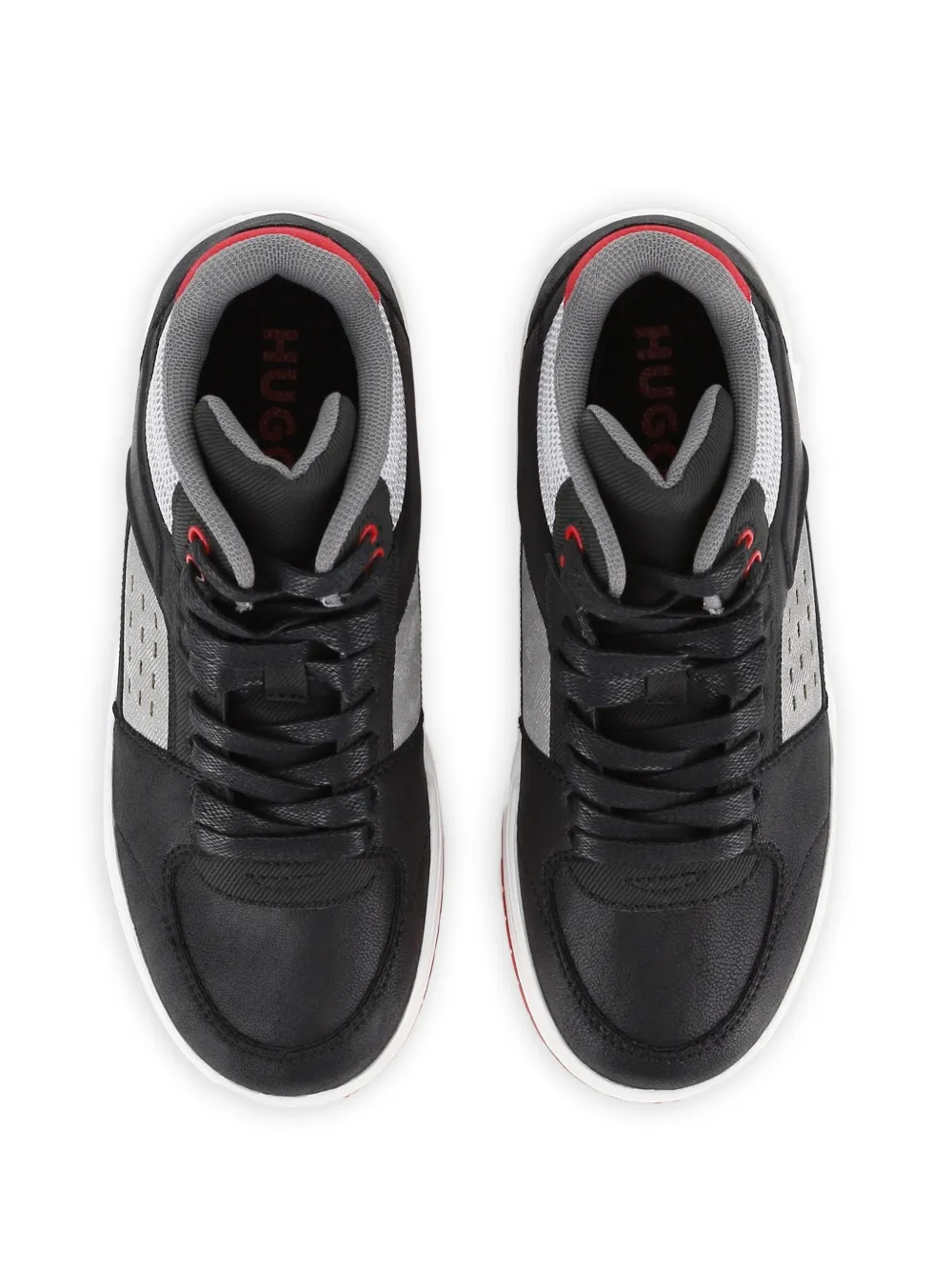 HUGO KIDS Sneakers met logoprint Zwart