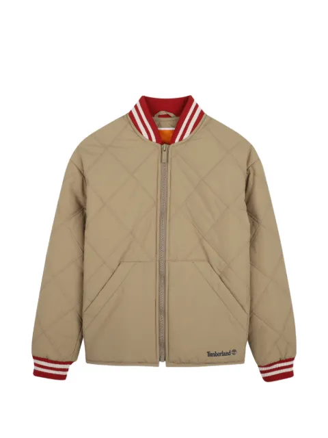 Timberland Kids quilted bomber jacket