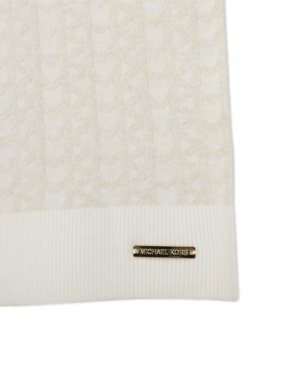 Michael Kors Kids Sjaal met logoplakkaat Beige