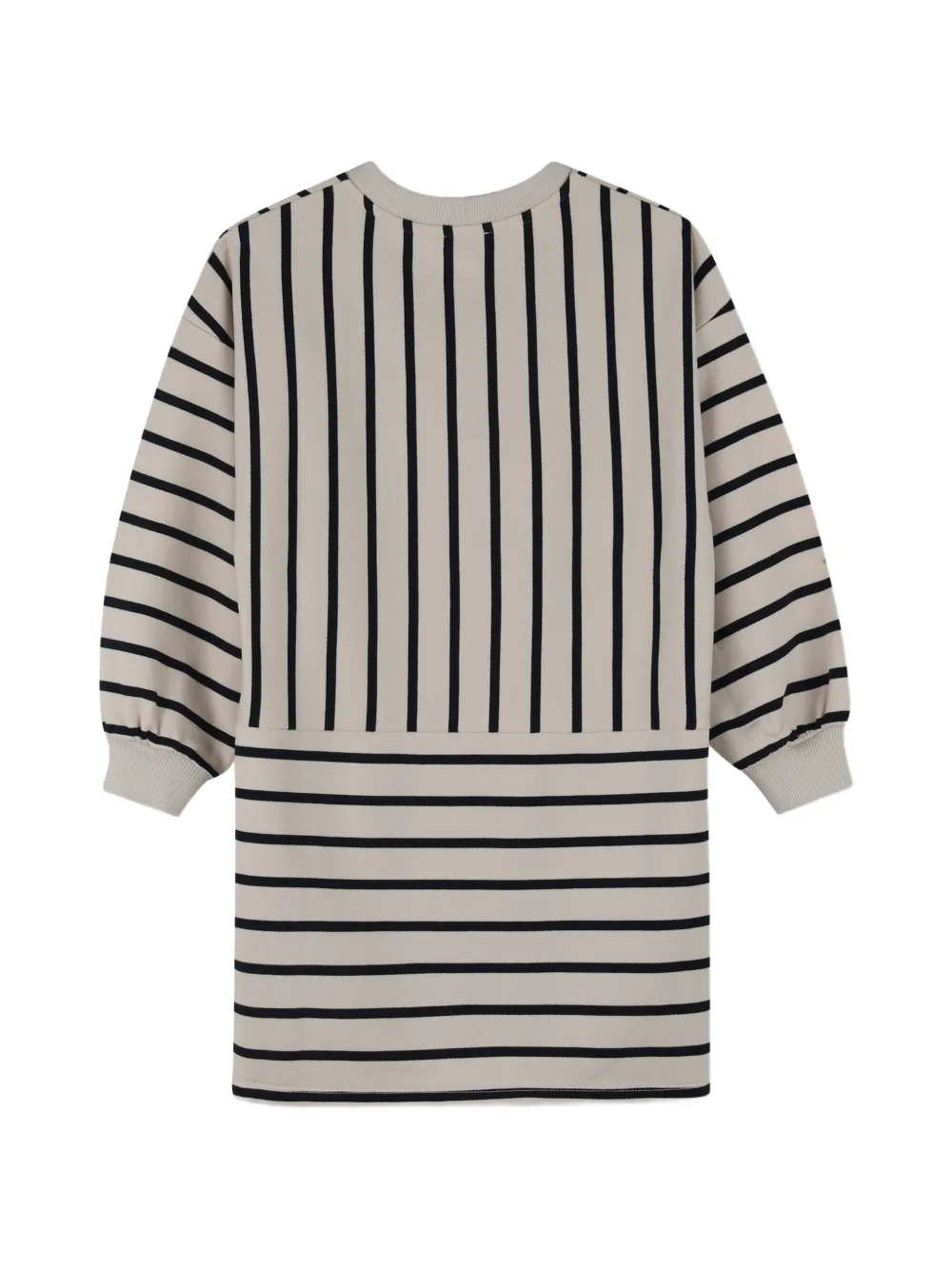 Kenzo Kids Gestreepte jurk Beige