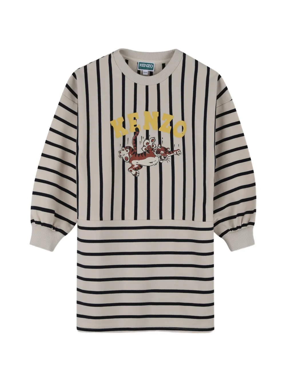 Kenzo Kids Abito a righe - Toni neutri
