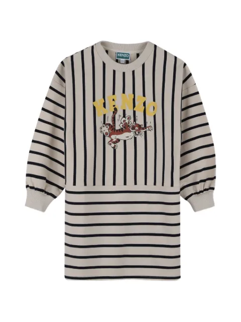 Kenzo Kids vestido con motivo de rayas