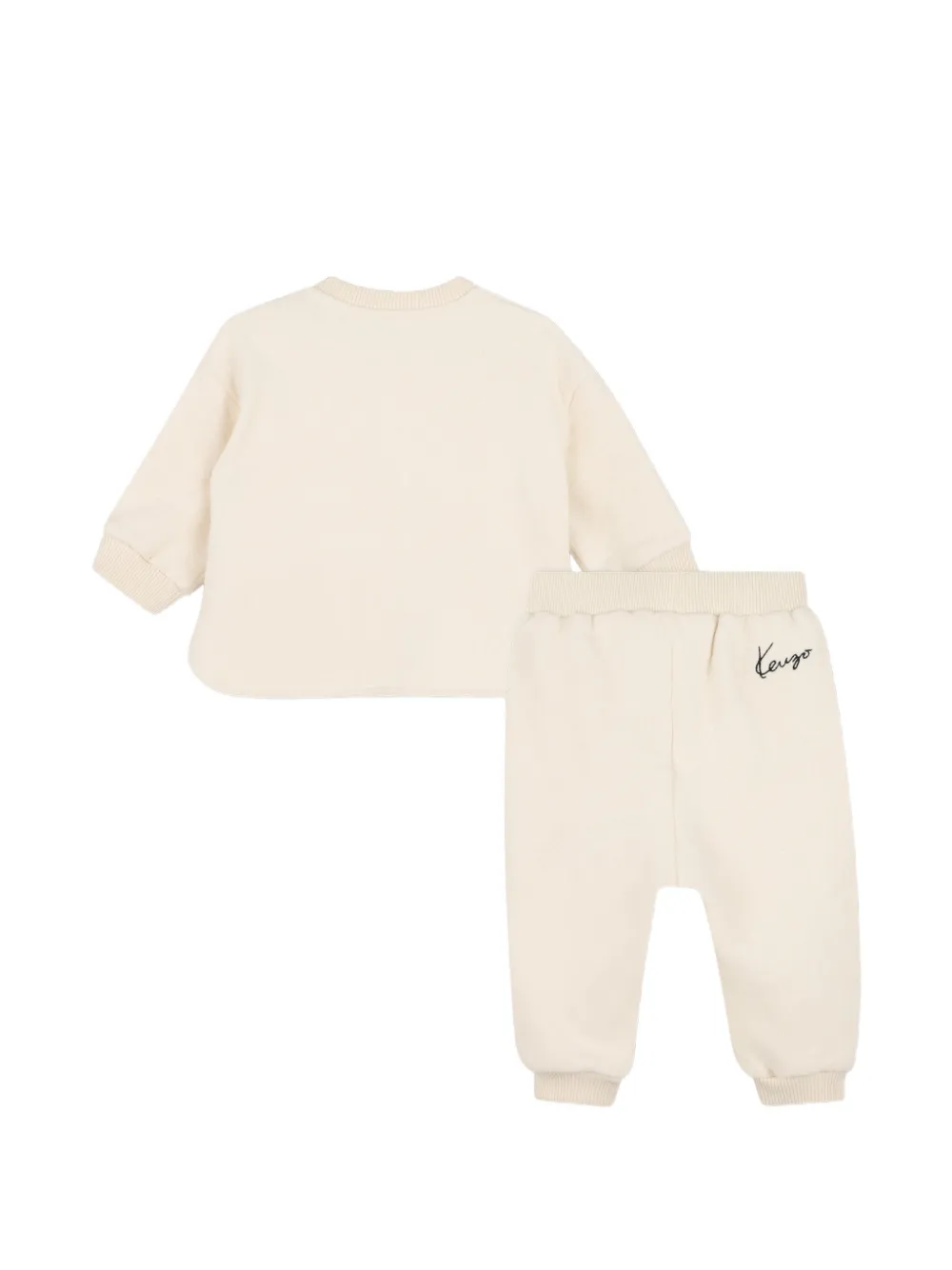 Kenzo Kids Trainingspak met tijger-patch Beige