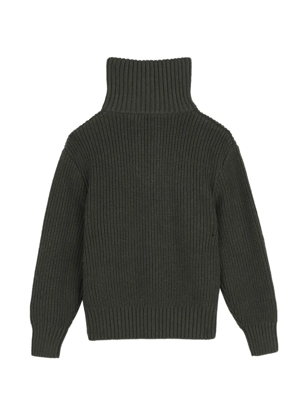 Timberland Kids Ribgebreide coltrui met geborduurd logo Groen