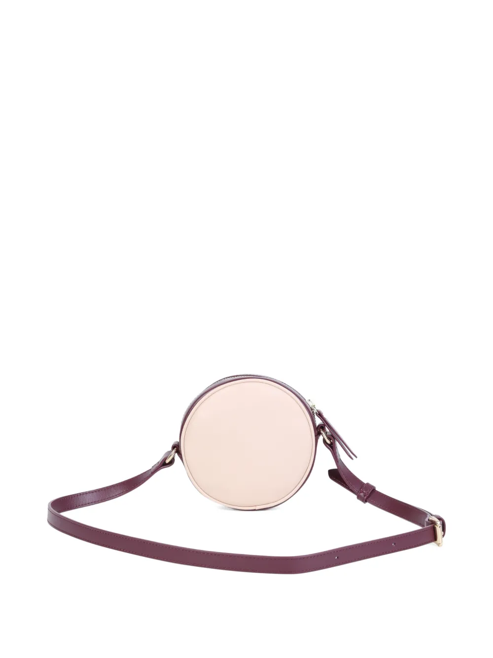 Chloé Kids Ronde schoudertas met reliëf Beige