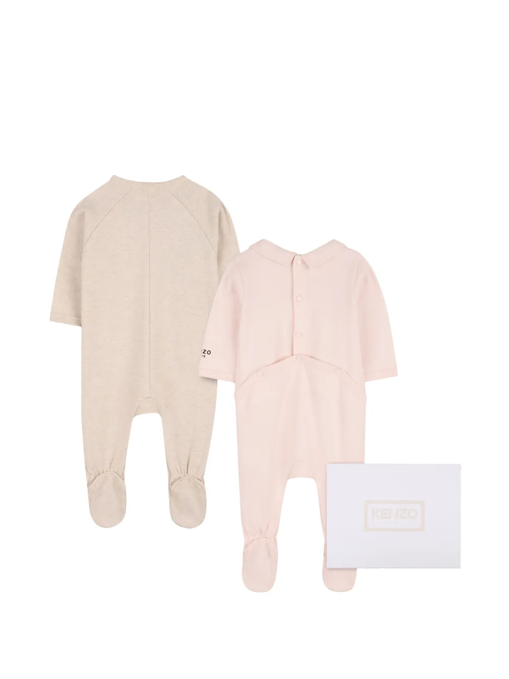 Kenzo Kids Boke pyjama met bloemenprint Beige
