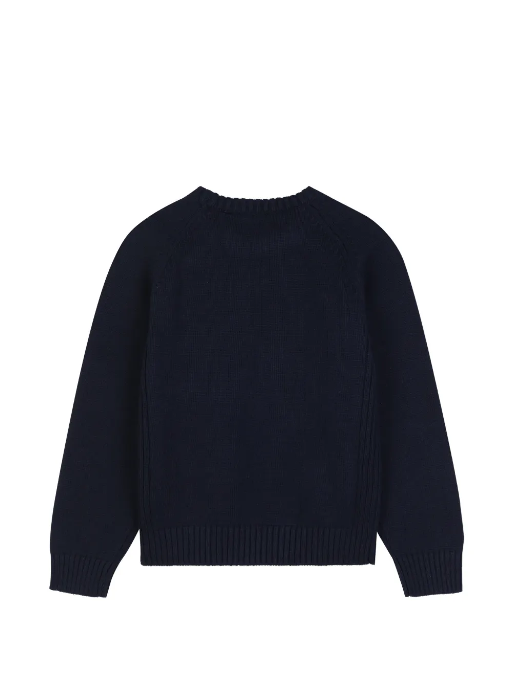 Timberland Kids Trui met logopatch en raglan mouwen Blauw