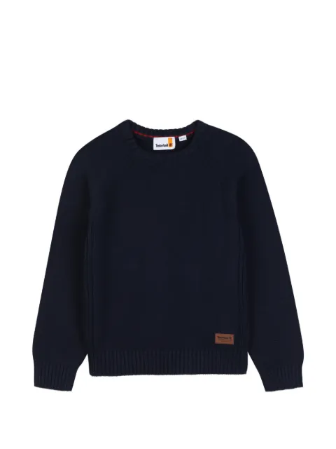 Timberland Kids raglan-sleeve logo-patch sweater