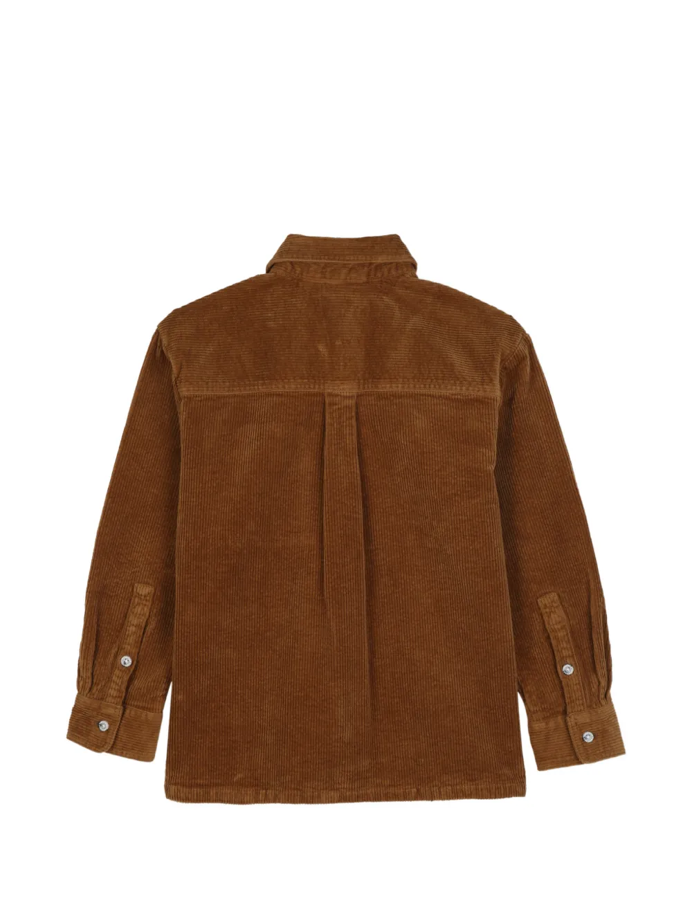 Timberland Kids Ribfluwelen shirt met borstzak Bruin