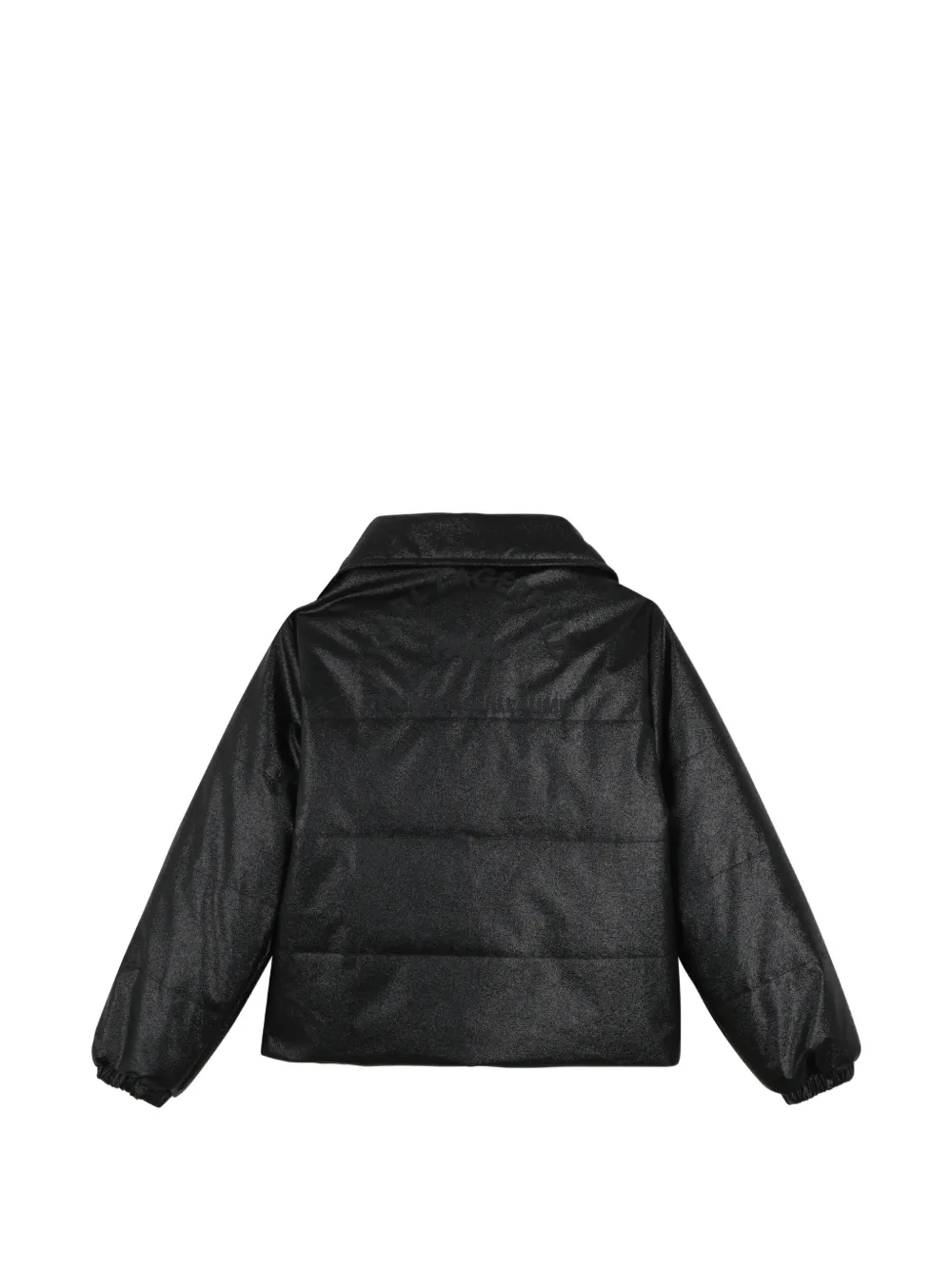 Karl Lagerfeld Kids Gewatteerd jack met glitters-effect Zwart