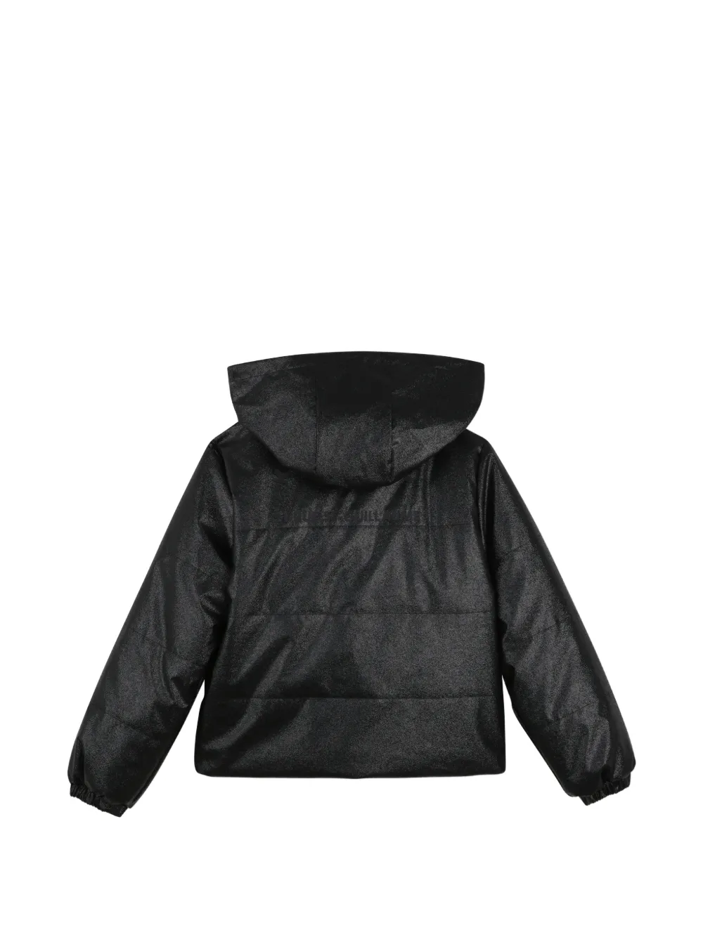 Karl Lagerfeld Kids Gewatteerd jack met glitters-effect Zwart