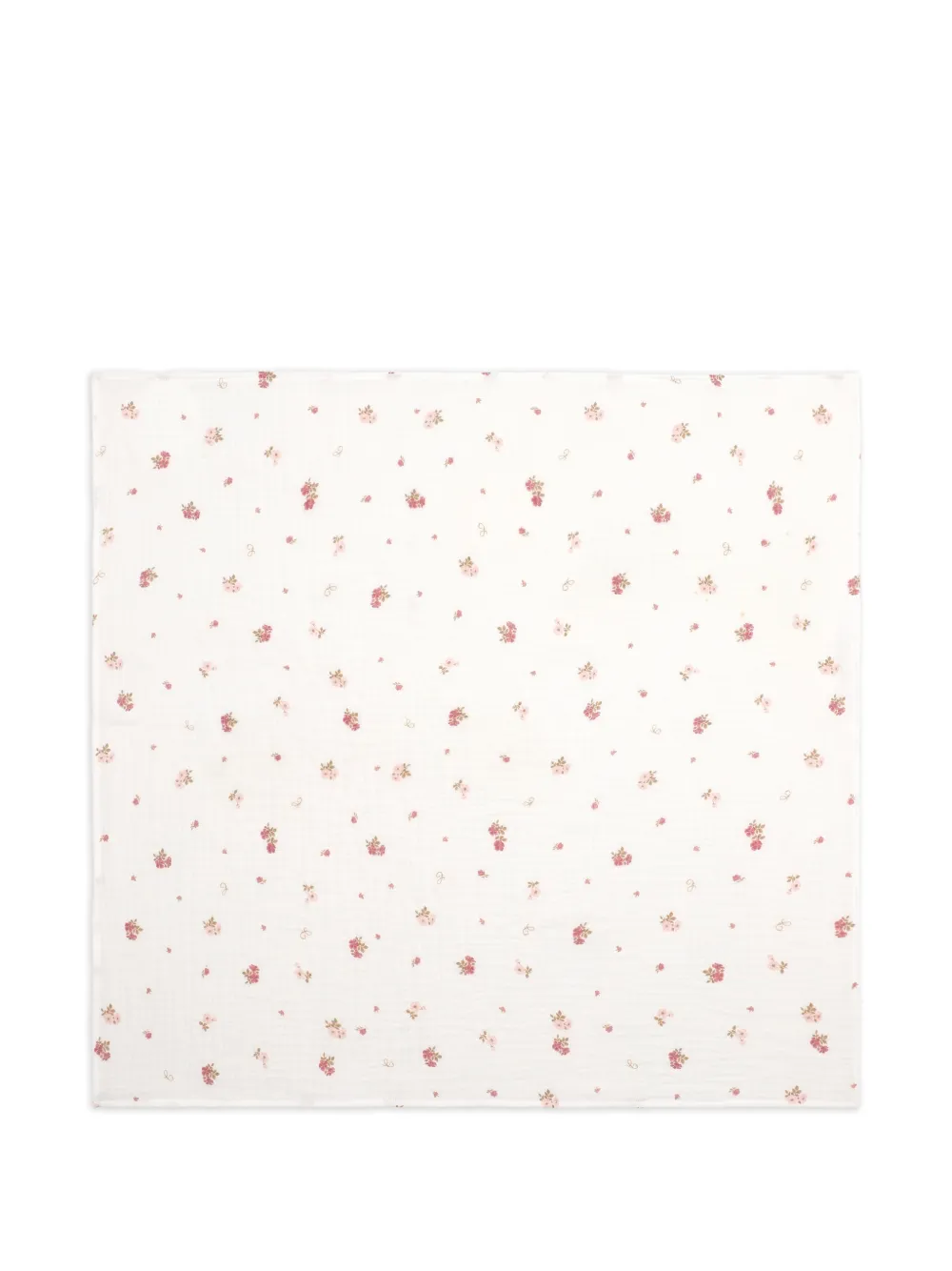 Chloé Kids katoenen geboorte cadeauset met bloemenprint Wit