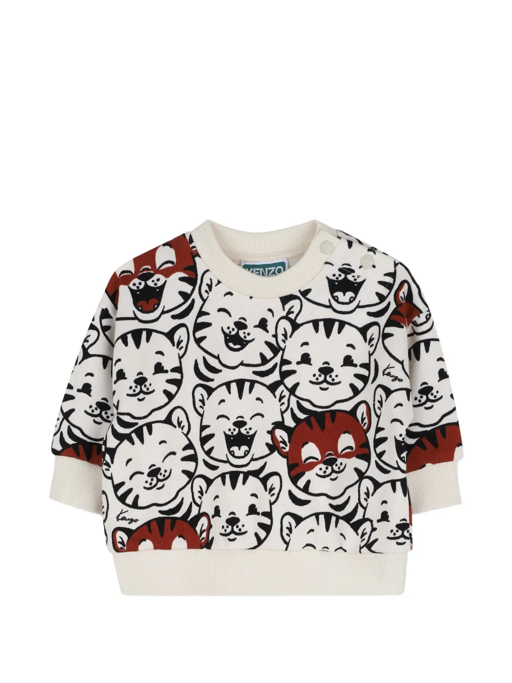 Kenzo Kids Maglione con stampa - Bianco
