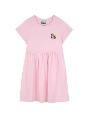 Givenchy Kids logo-studded Cotton Dress | Pink | FARFETCH