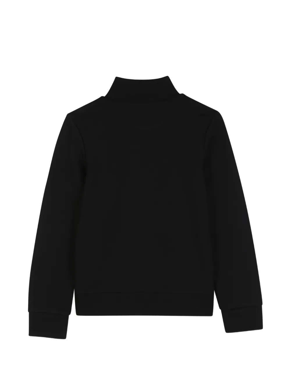 Karl Lagerfeld Kids Top met logoprint en hoge hals Zwart
