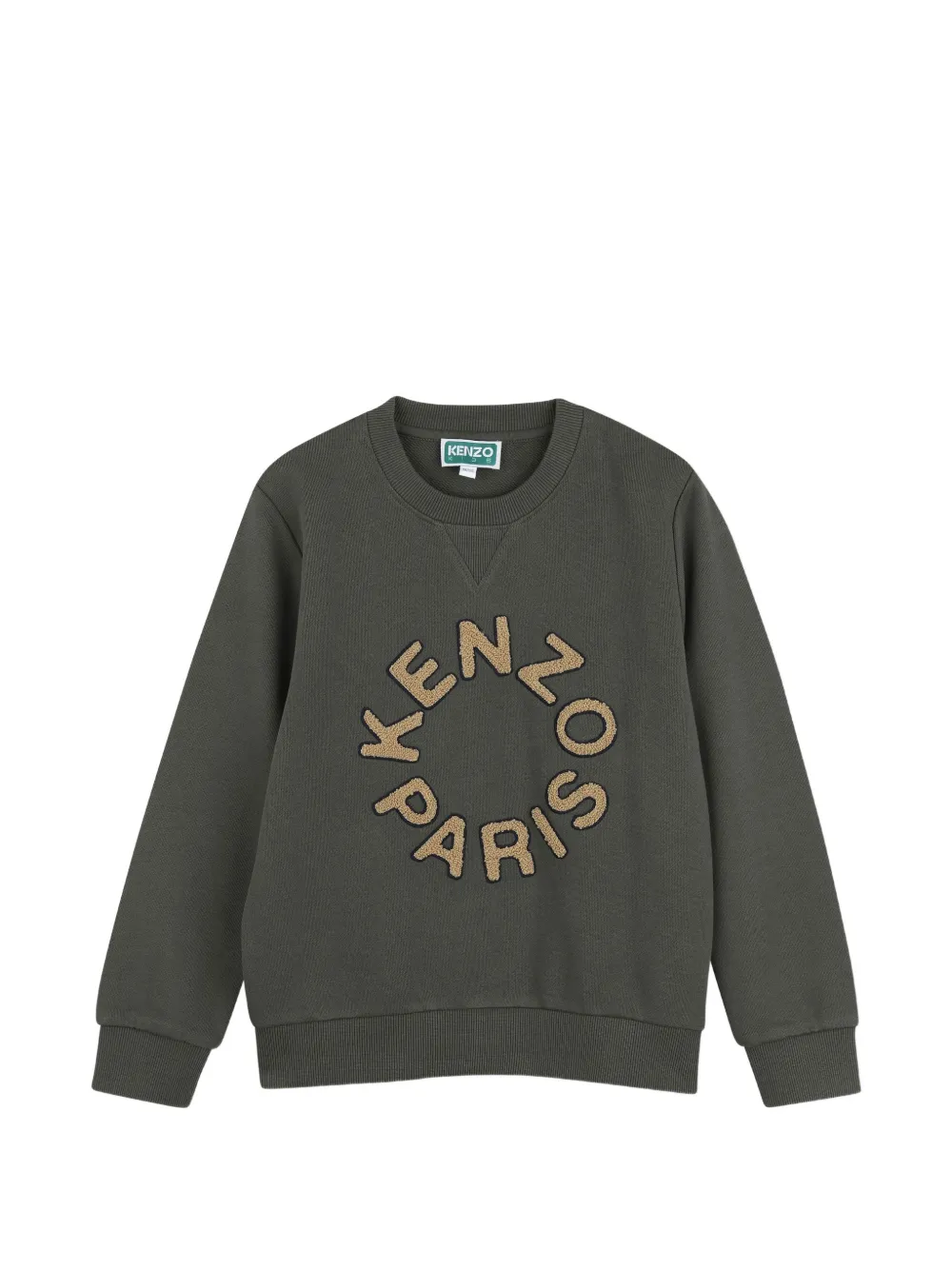 Kenzo Kids Trainingspak met geborduurd logo en ronde hals Grijs