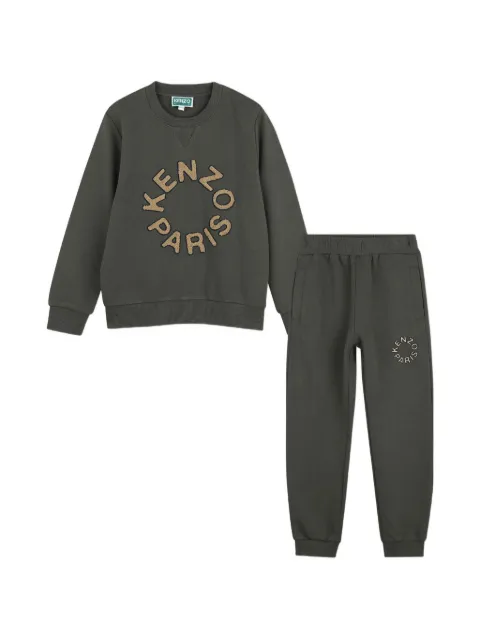 Kenzo Kids traje deportivo con logo bordado y cuello redondo