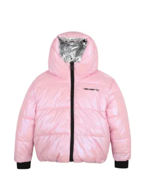 Marc Jacobs Kids Padded Hooded Jacket | Pink | FARFETCH