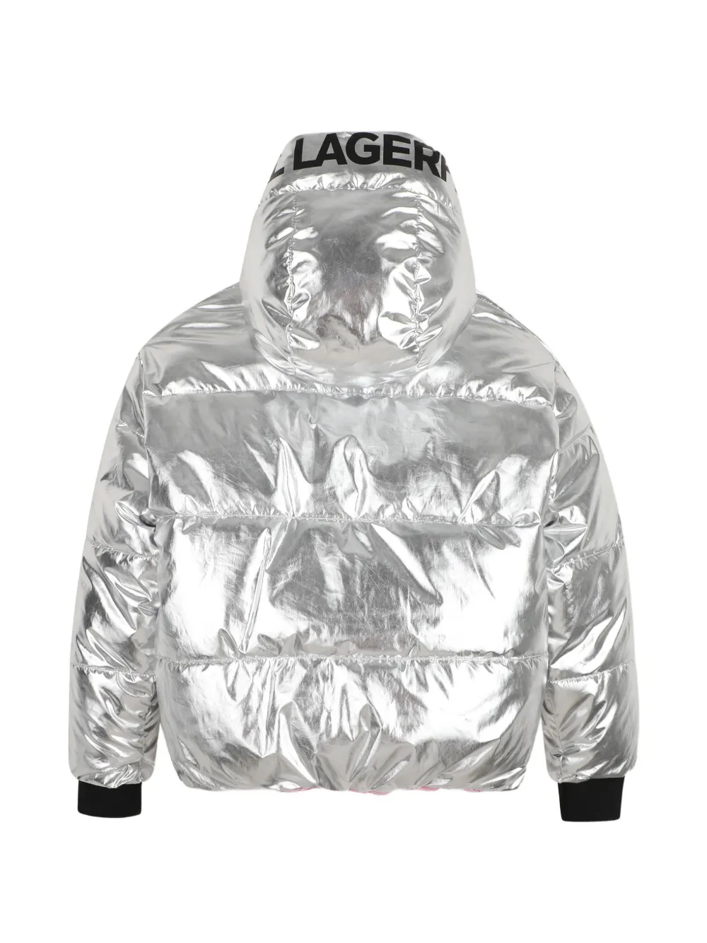Karl Lagerfeld Kids Donsjack met capuchon Roze