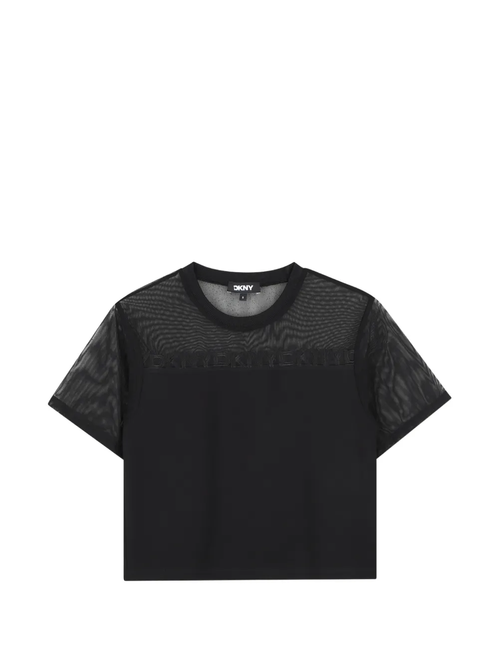 Dkny Kids T-shirt con banda logo - Nero