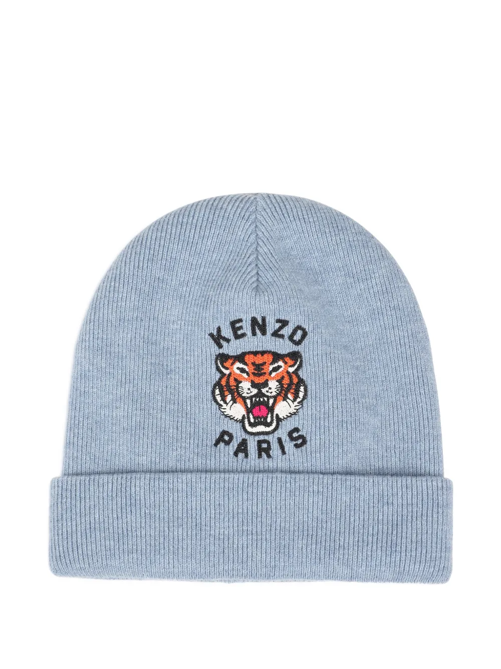 Kenzo Kids Berretto con ricamo Tiger Head - Blu