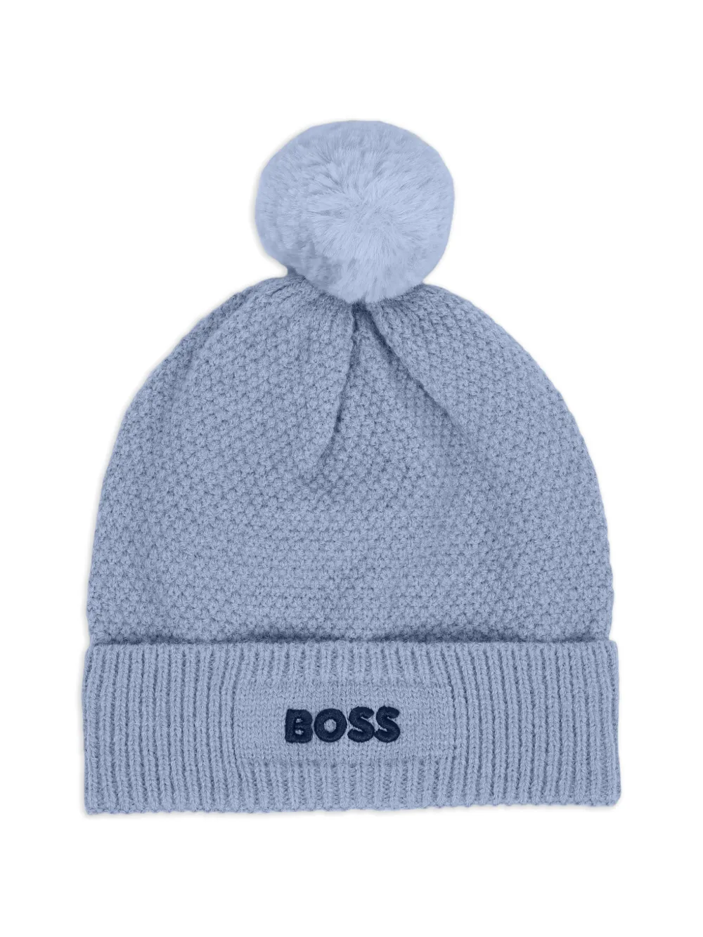 BOSS Kidswear Berretto con pompon - Blu