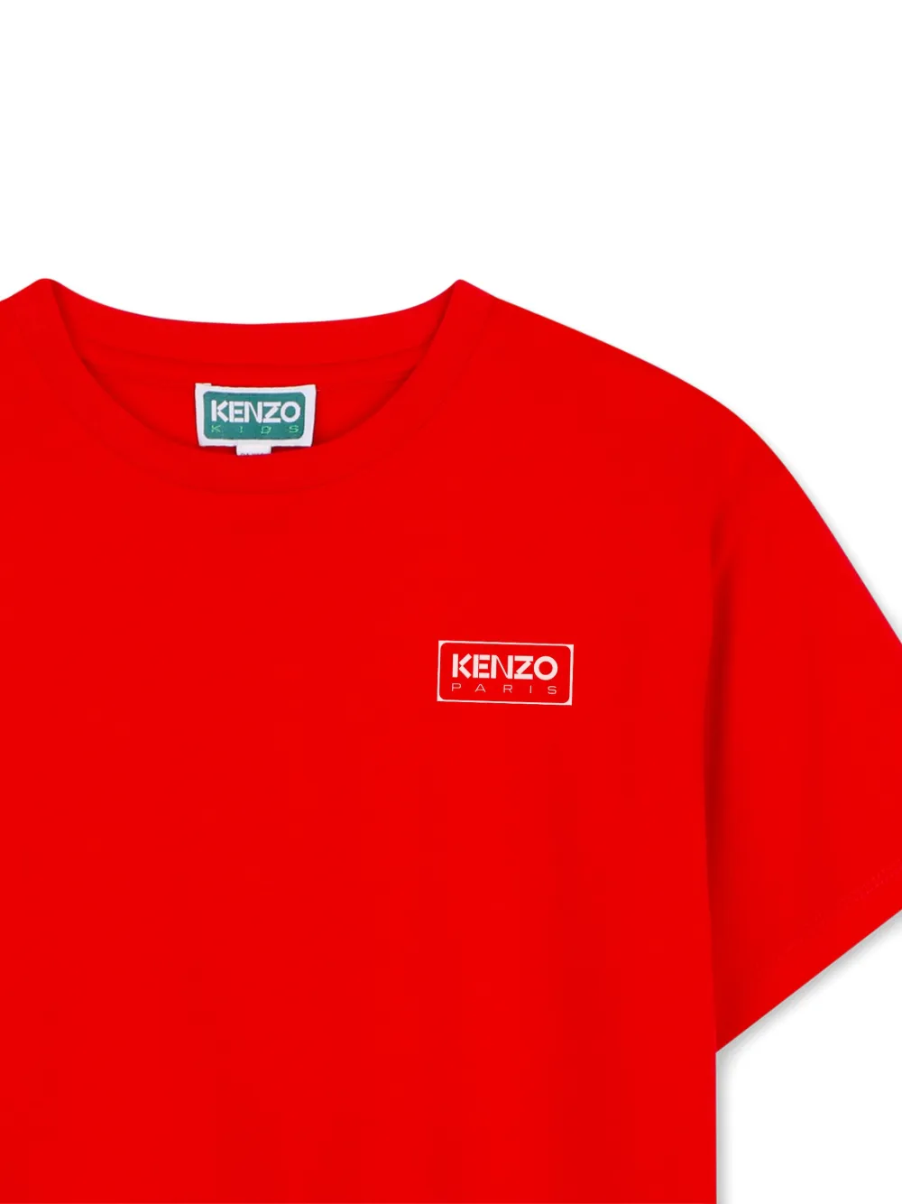 Kenzo Kids T-shirt met logopatch Rood