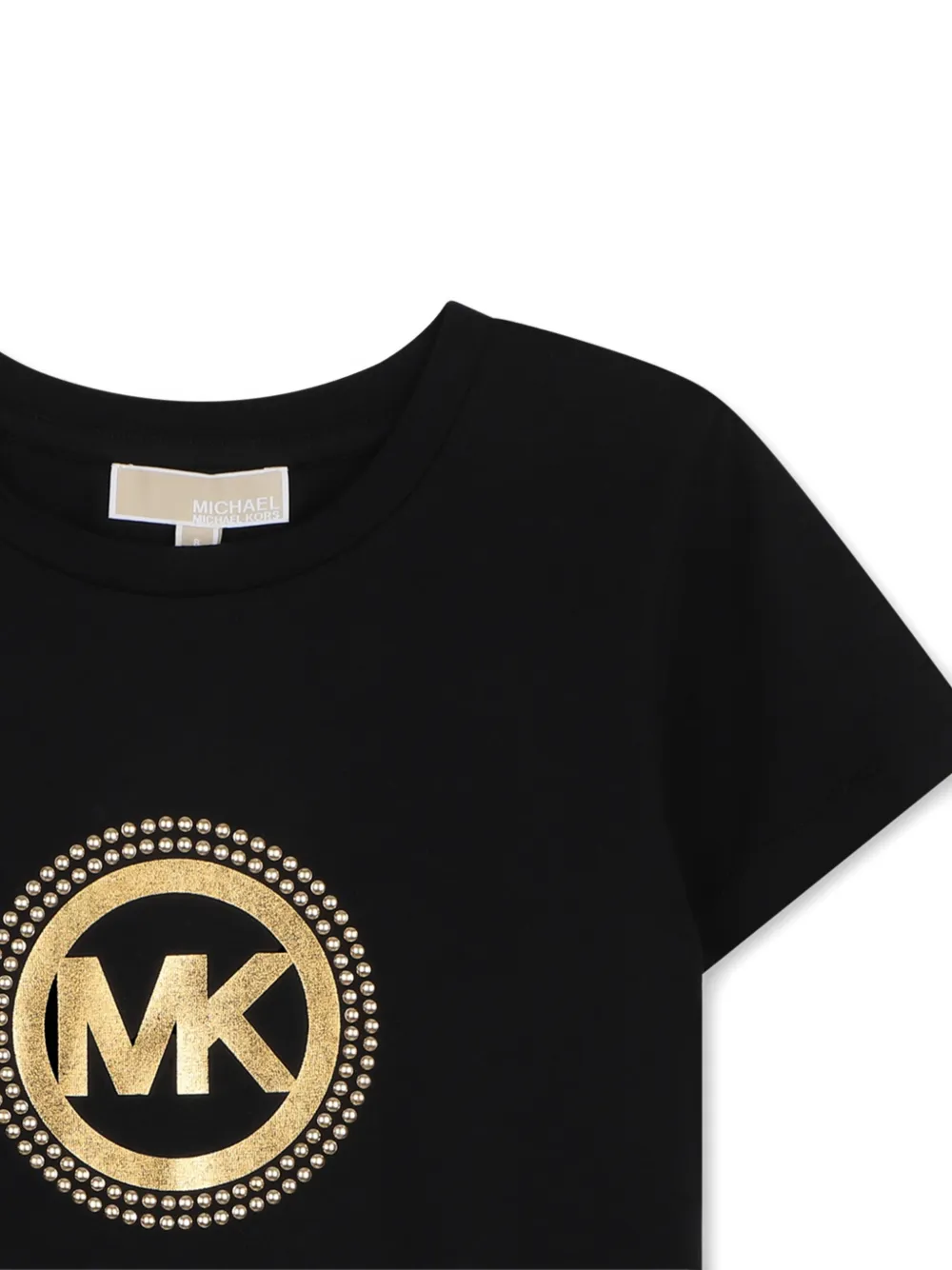 Michael Kors Kids T-shirt met logoprint Zwart