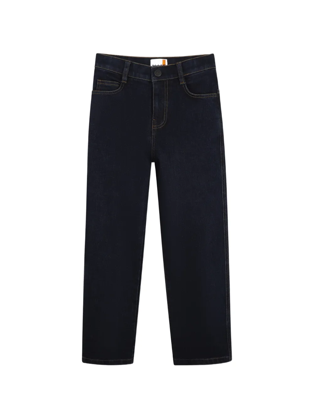 Timberland Kids Jeans dritti con applicazione logo - Blu