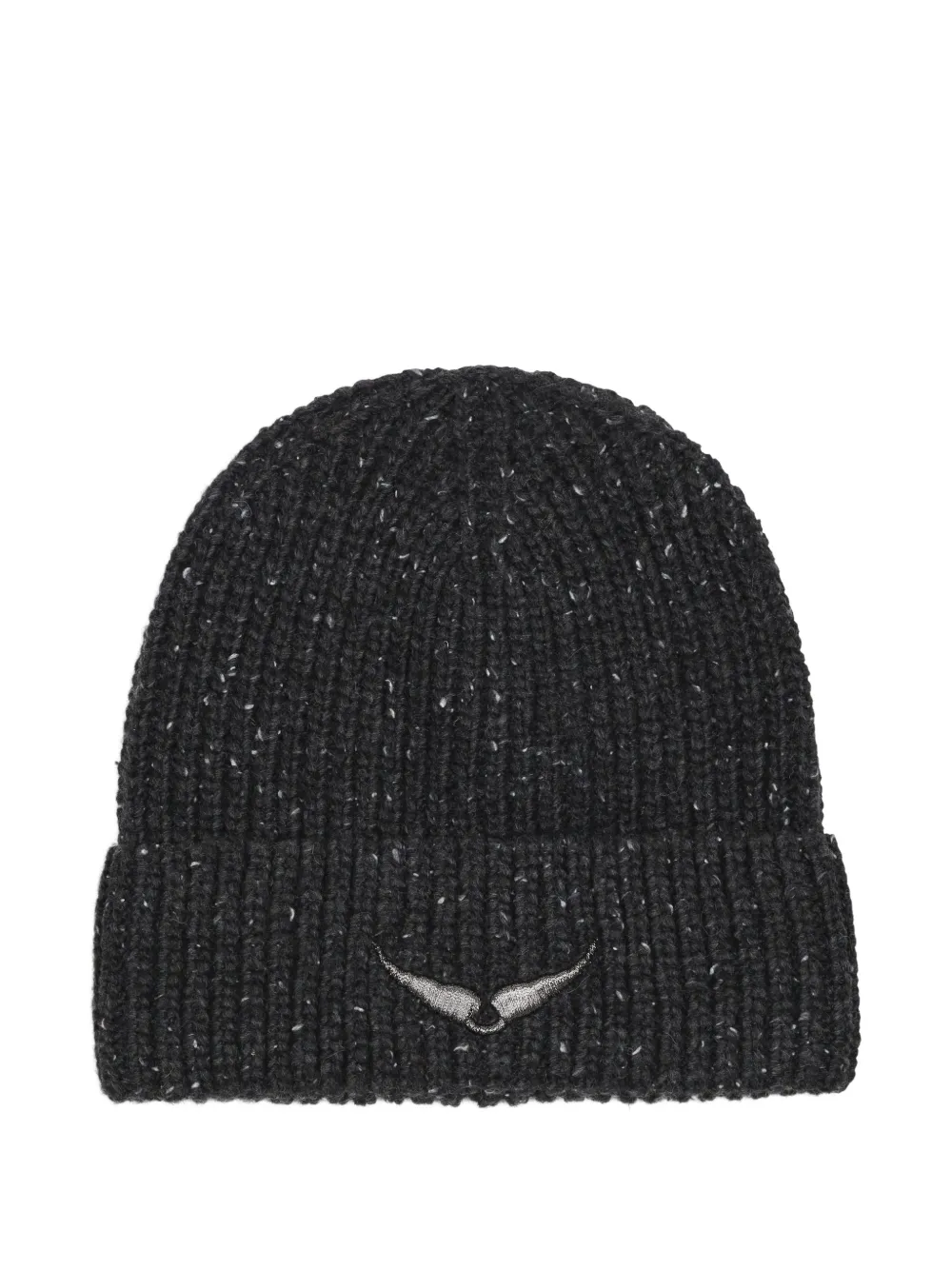 Zadig & Voltaire Kids Berretto con ricamo - Grigio