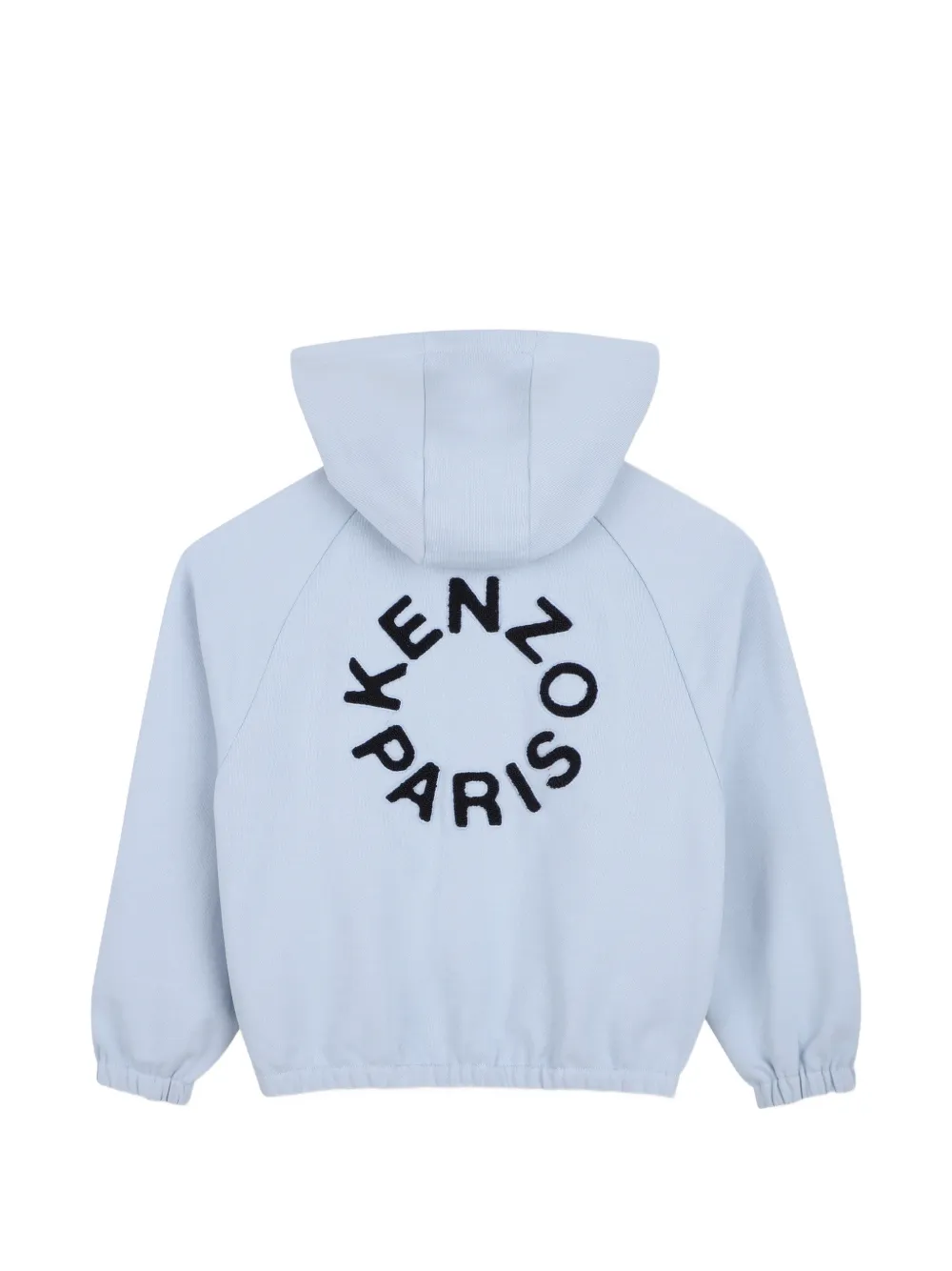 Kenzo Kids Katoenen trainingspak met logo-print en capuchon Blauw