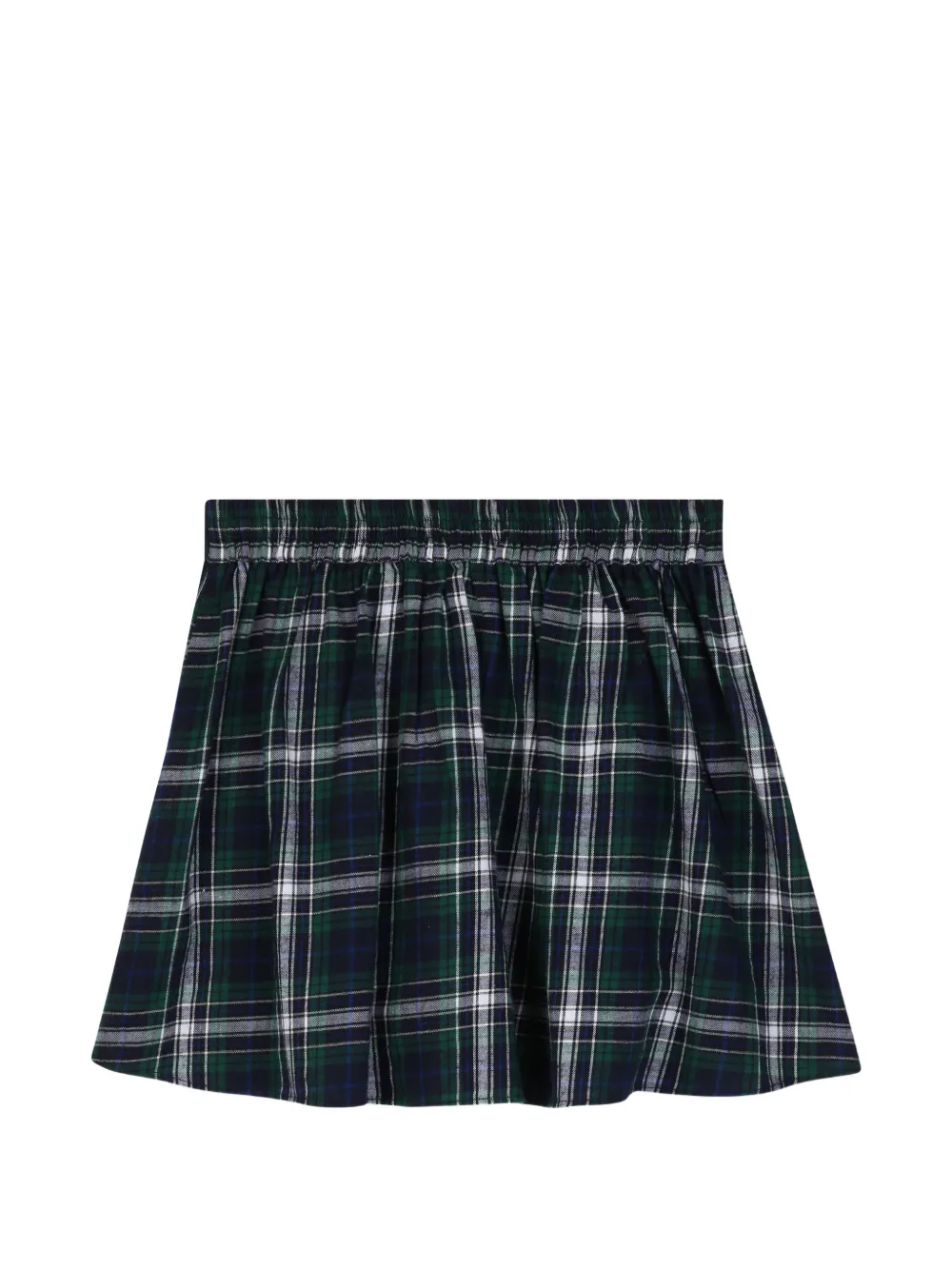 Zadig & Voltaire Kids Geruite rok met studs Groen