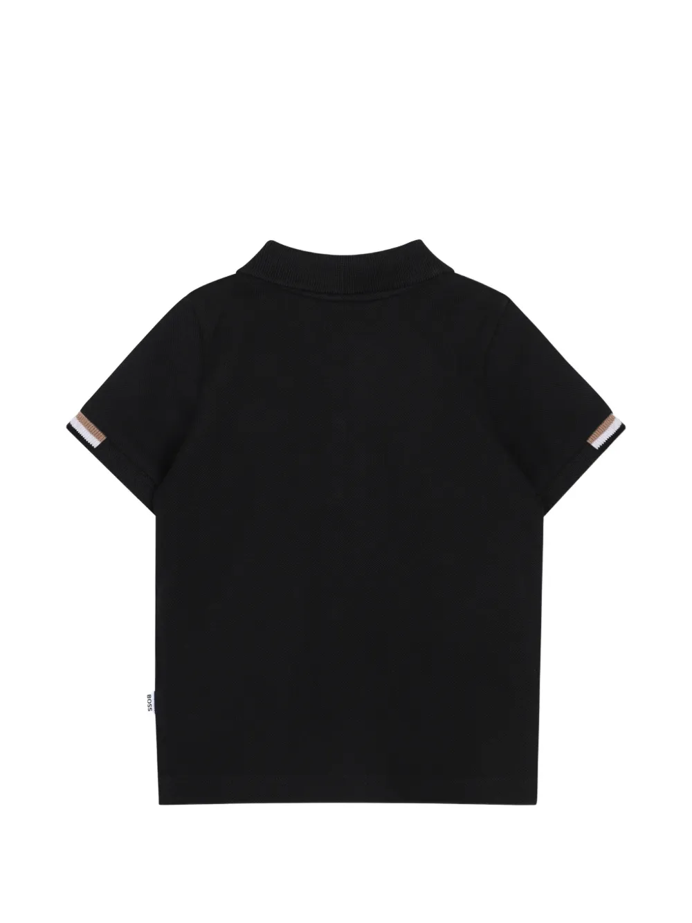 BOSS Kidswear Poloshirt met geborduurd logo Zwart