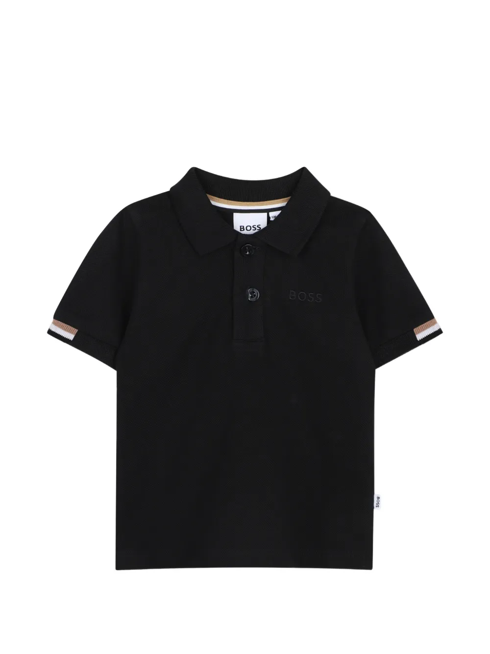 BOSS Kidswear Polo con ricamo - Nero
