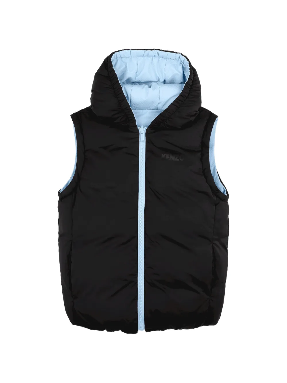 Kenzo Kids Donsjack met capuchon Zwart